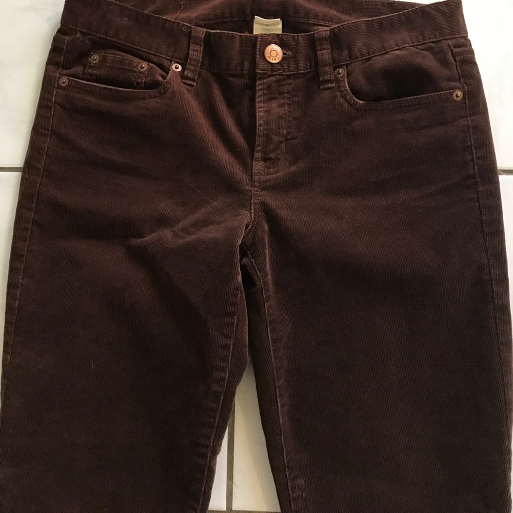 J Crew Skinny Brown Corduroys