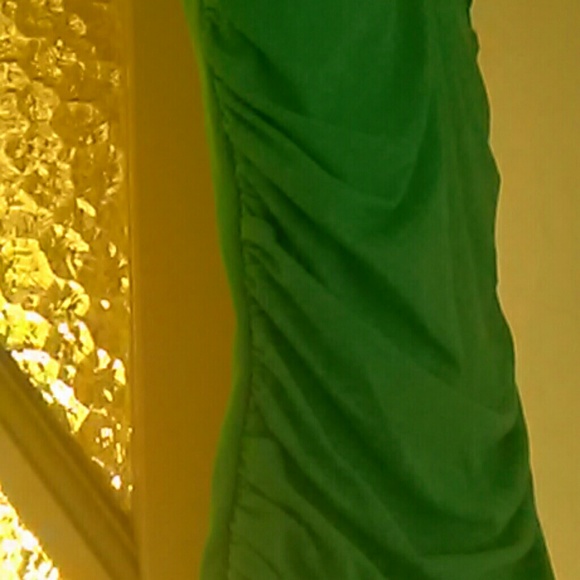 Teal/green one piece adult women's swim suit - Picture 3 of 3