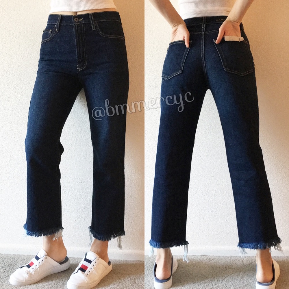 BNWT Carmar dark wash ankle cropped denim jeans