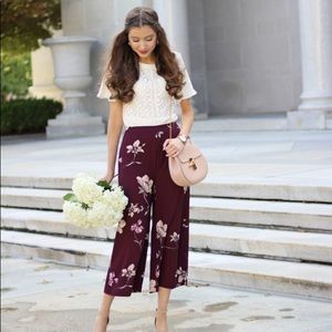 Lauren Conrad Cropped Wide Leg Pants