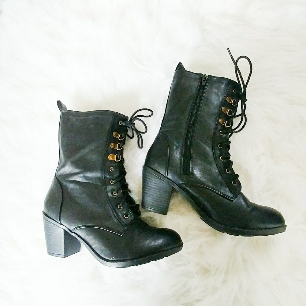 Lace up Combat Boots