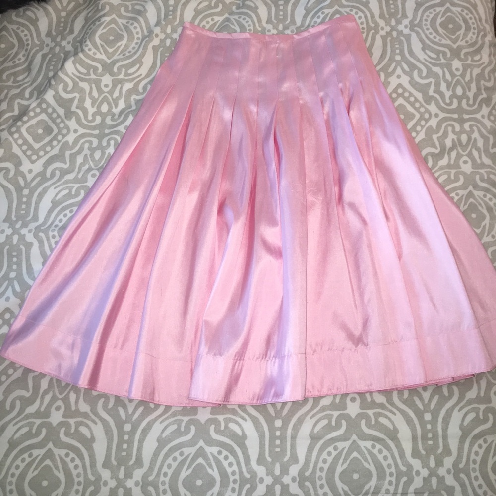 Authentic silk Ralph Lauren pleated skirt