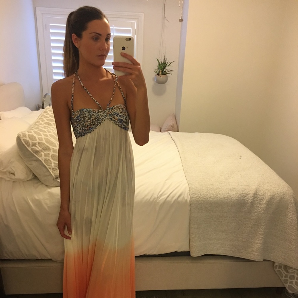 Free People goddess maxi dress