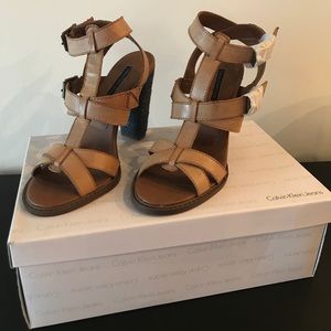 Calvin Klein Jeans "Sabelle" leather shoes