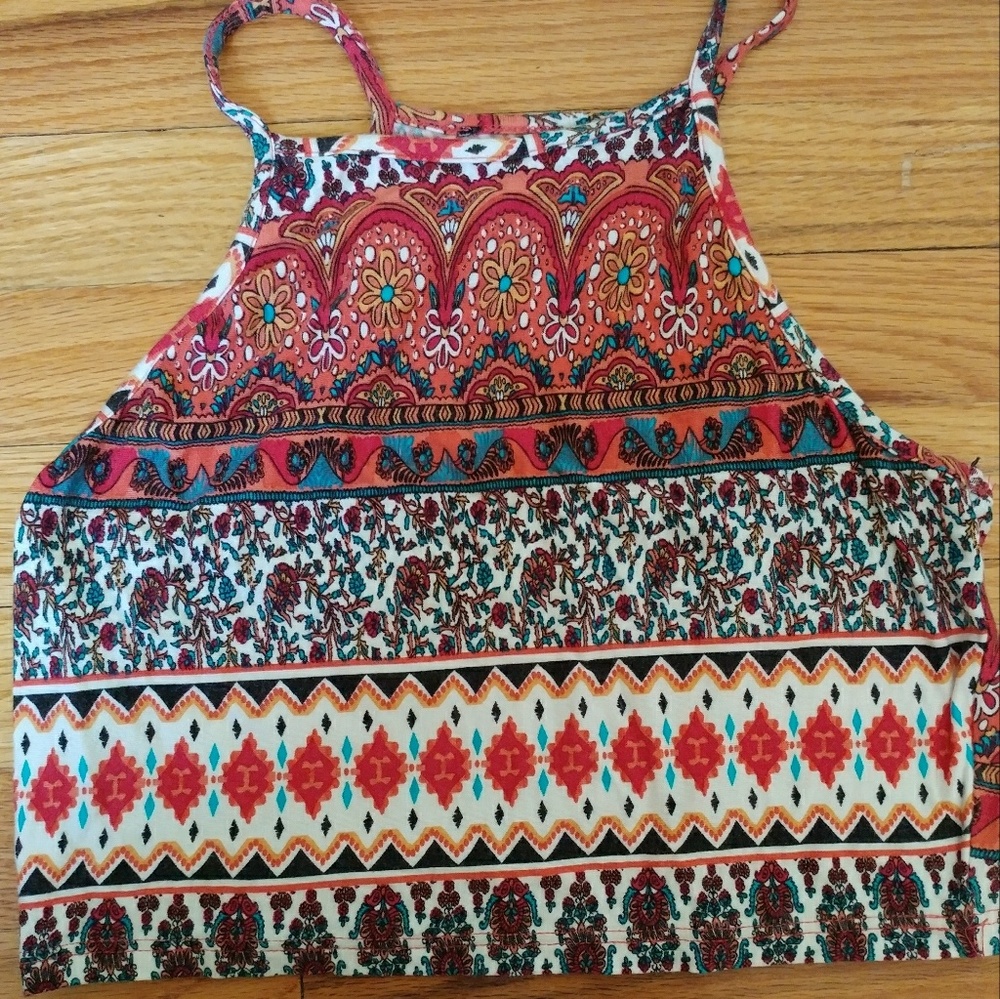 F21 Floral Crop Top