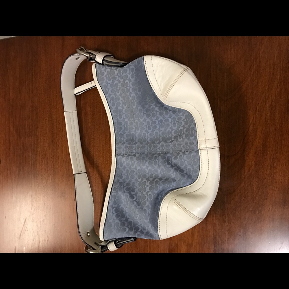 Coach mini blue C bag