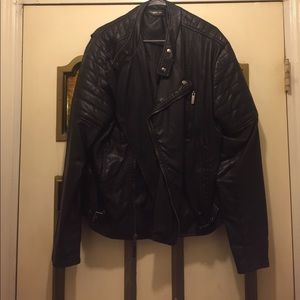 Leather Moto jacket sz l