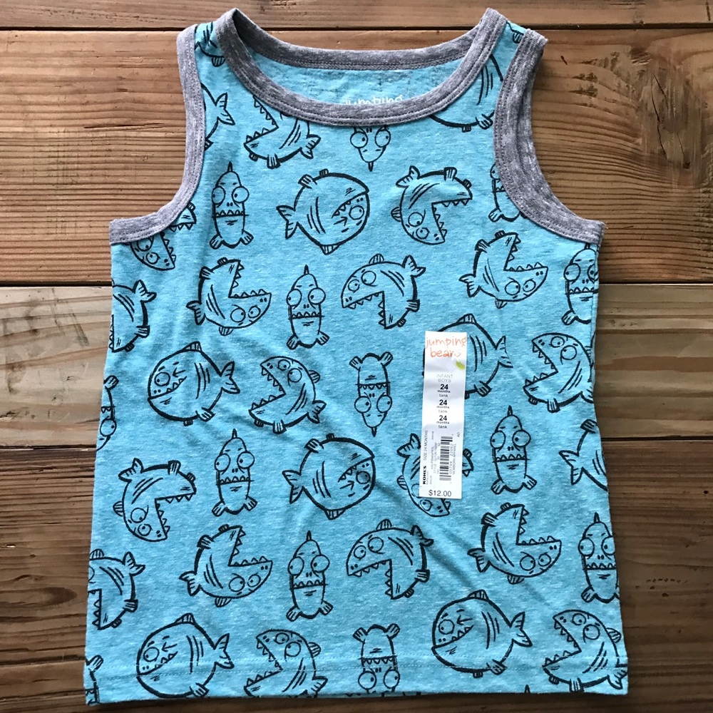 NEW Blue Fish Tank Top