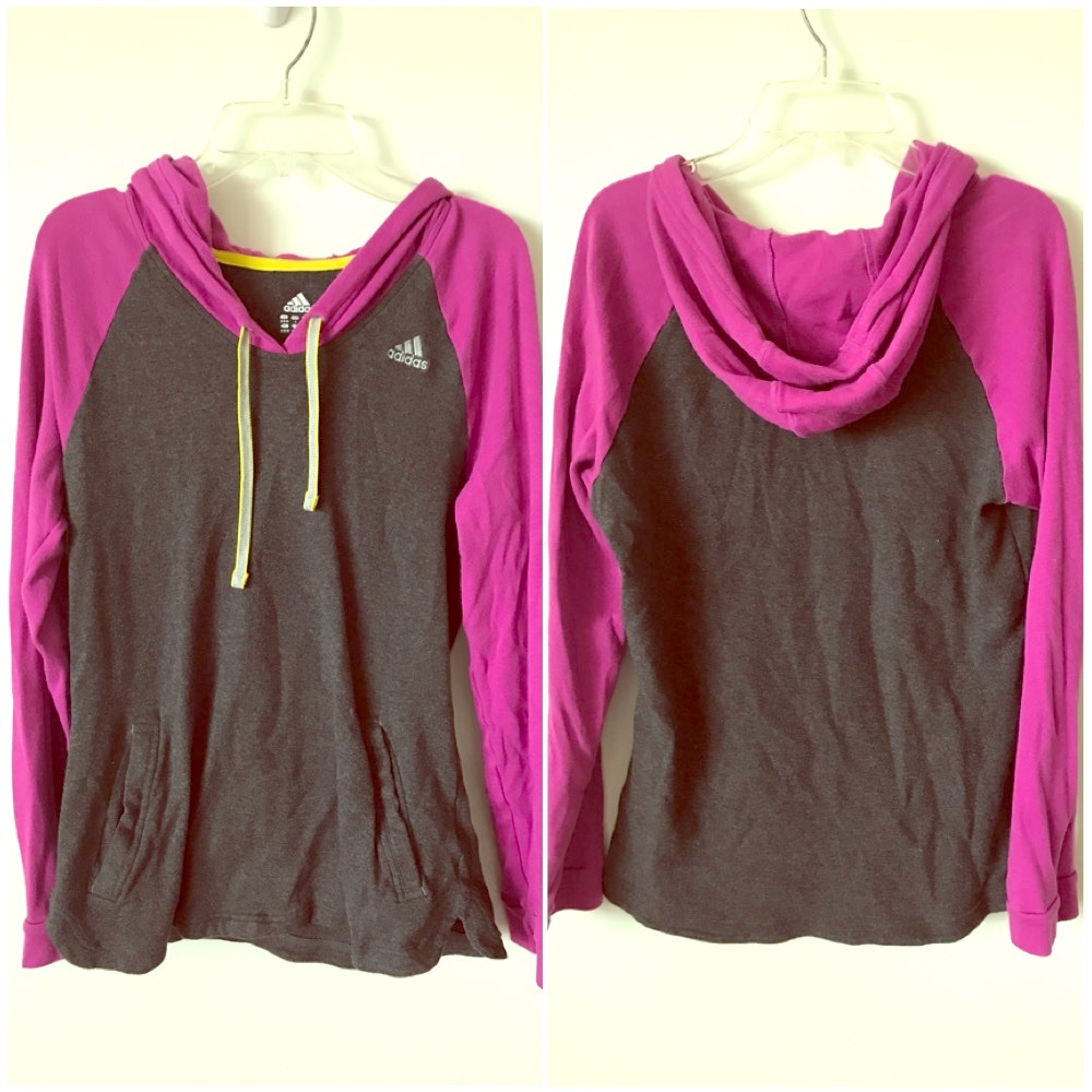 ADIDAS LONG SLEEVE HOODIE SIZE S