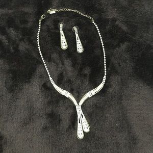 Matching earrings and necklace