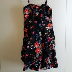 Express Floral Black Dress
