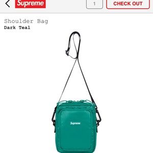 Supreme Dark Teal Shoulder Bag
