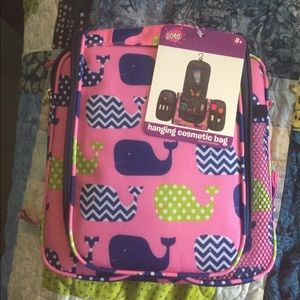 Hanging cosmetic bag