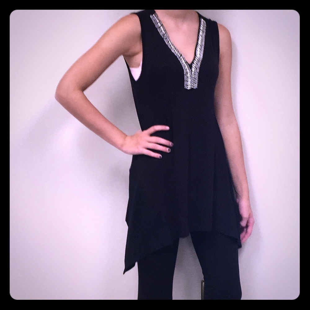 ✨Black asymmetrical Tunic