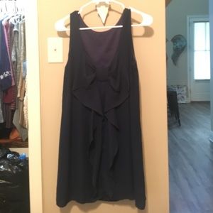 Navy Size small shift dress with bow detailing