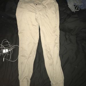 khaki joggers