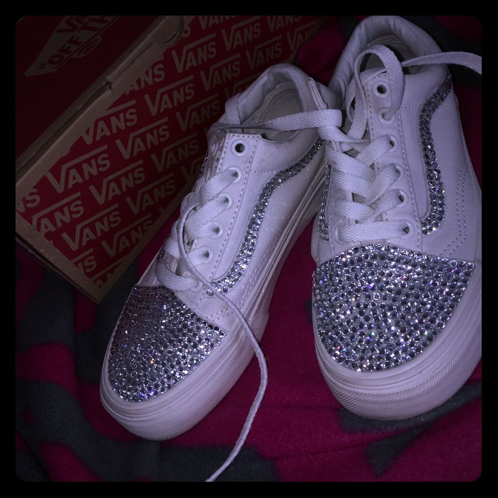Handmade bedazzled kids Vans.