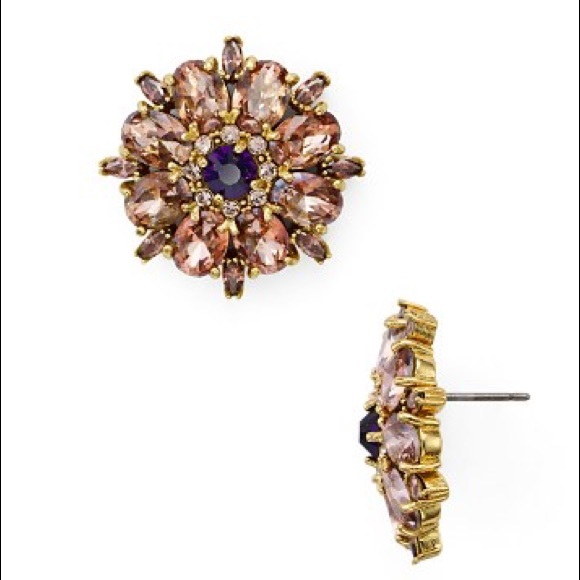 Kate Spade ♠️ trellis blooms gemstone earrings - Picture 3 of 5