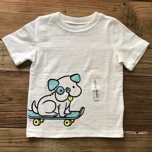 NEW White Graphic Dog Shirt