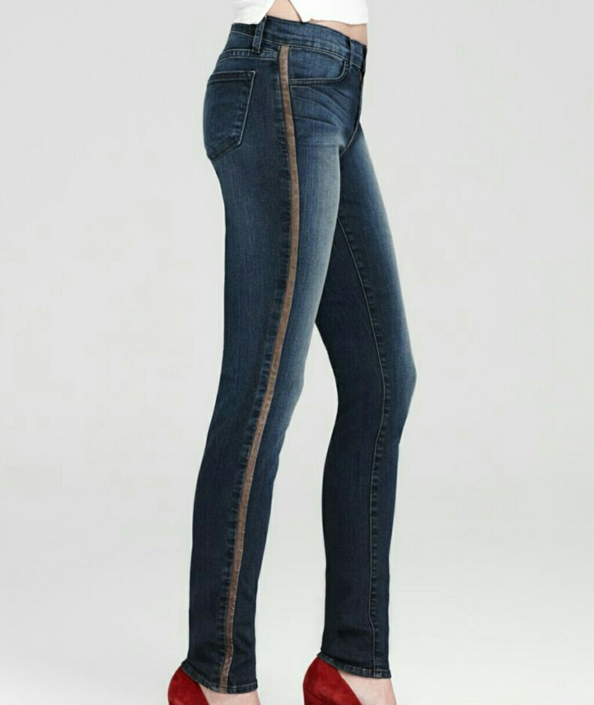 J Brand Kacie Leather Side Seam Skinny size 28