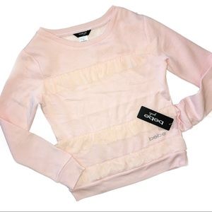 🌟HP🌟bebe girls *NWT* Ruffle Top Light Peach 12
