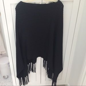 Charlotte Russe black Poncho- large
