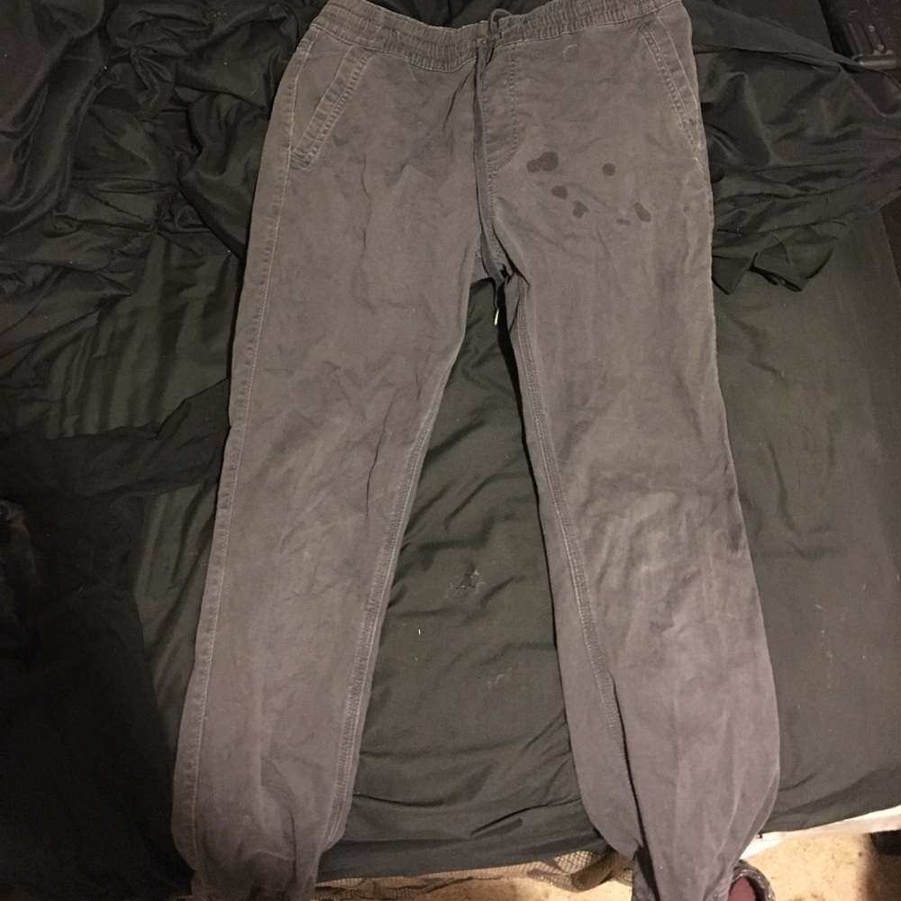 black joggers