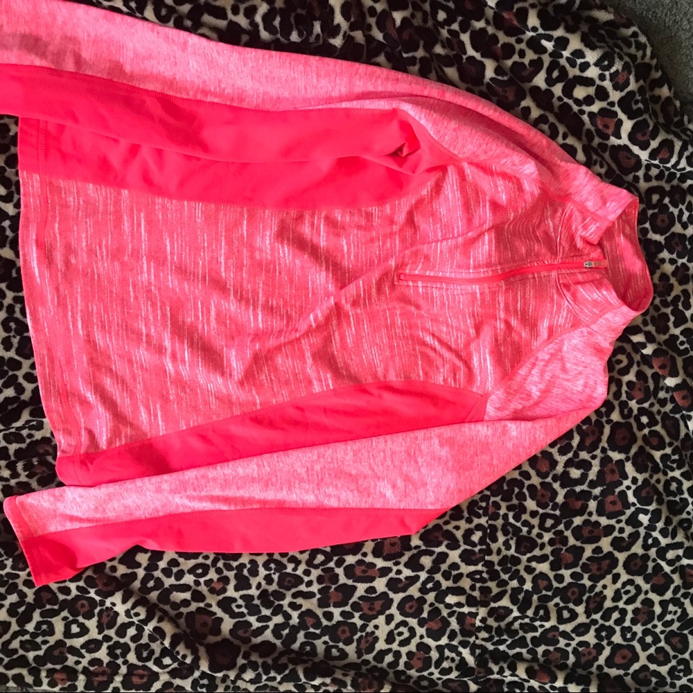 Pink workout fleece