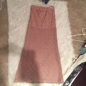 Long bohemian maxi skirt