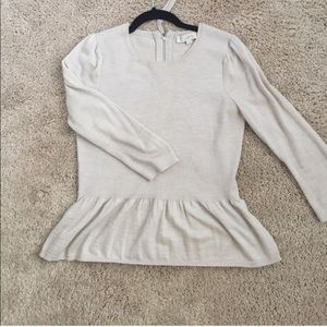 LOFT peplum sweater