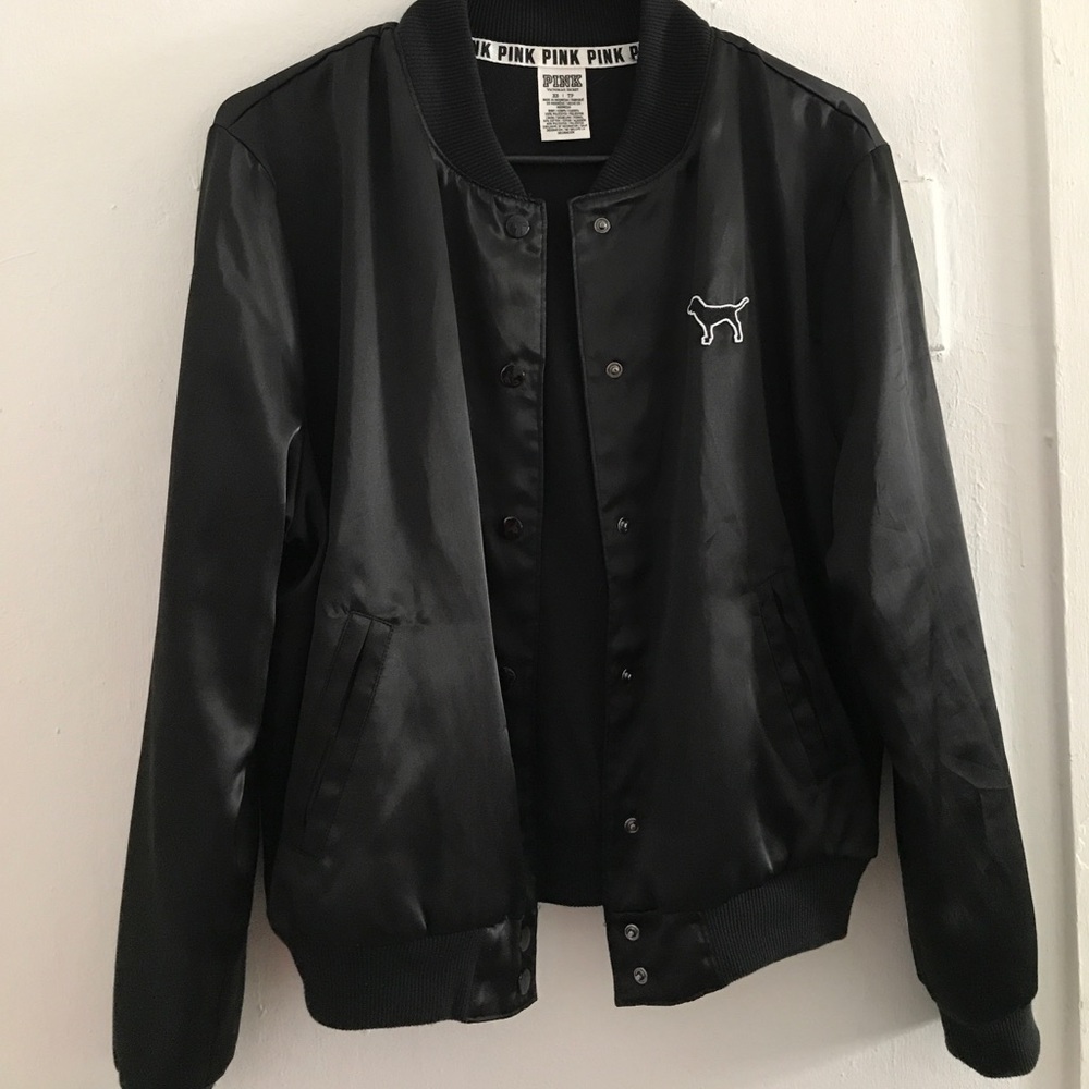 Victoria Secret PINK Bomber Jacket Silky