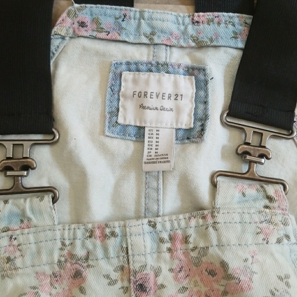 Forever 21 | Floral Denim Overall Skirt - Picture 5 of 6