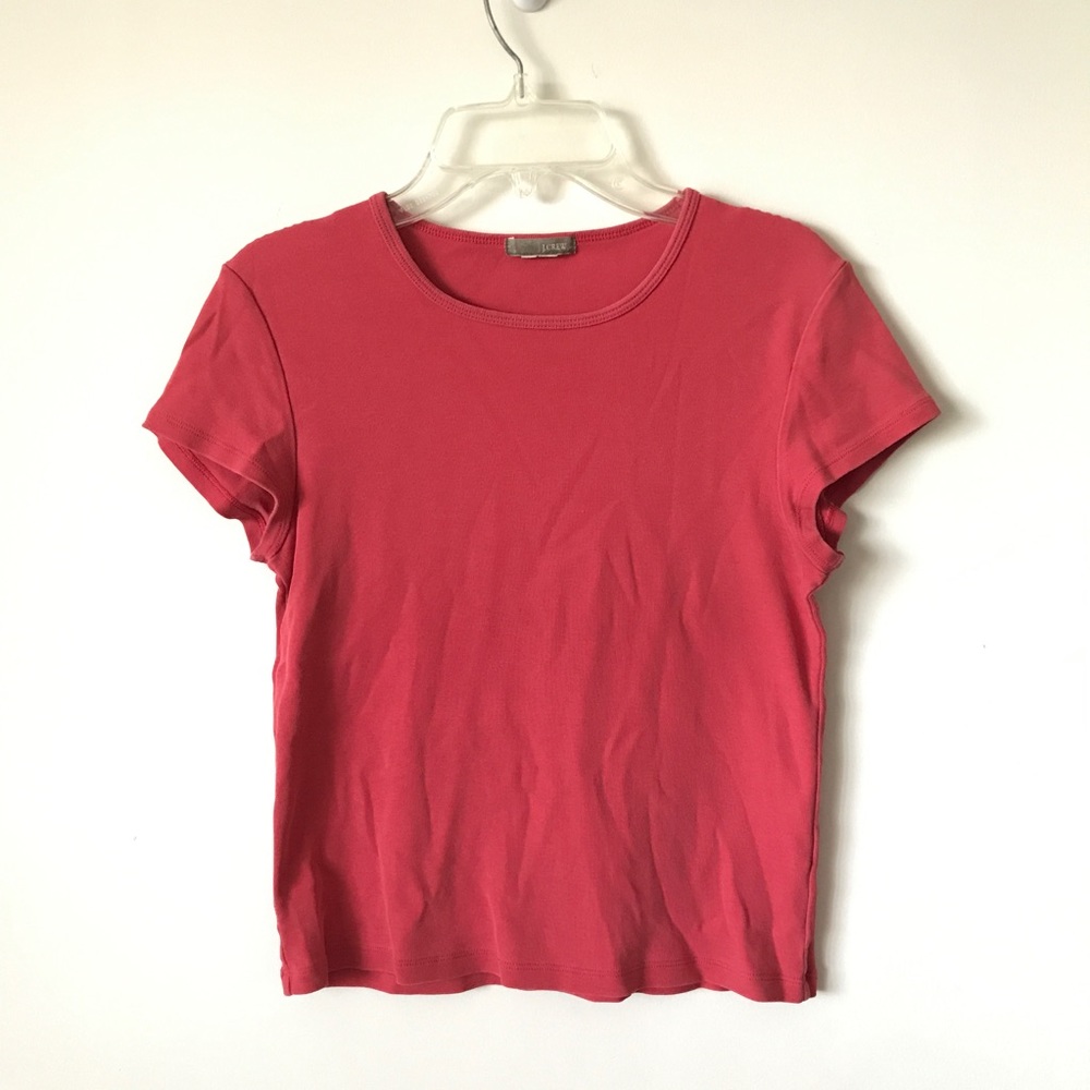 Coral J Crew Short Sleeve Shirt