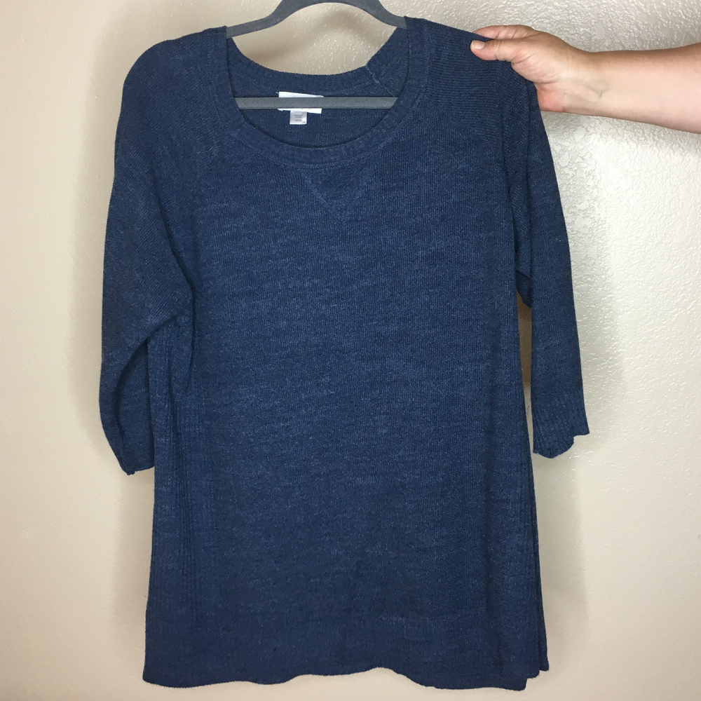Avenue denim blue sweater