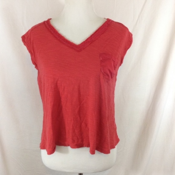 Anthropologie Tops - ANTHROPOLOGIE red rustic sleeveless a-line top Anthropologie Tops - ANTHROPOLOGIE red rustic sleeveless a-line top