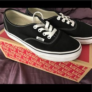 Vans Black and White with Laces