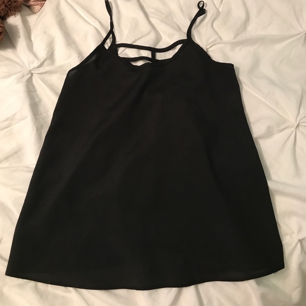 Tank top with ladder detail in back