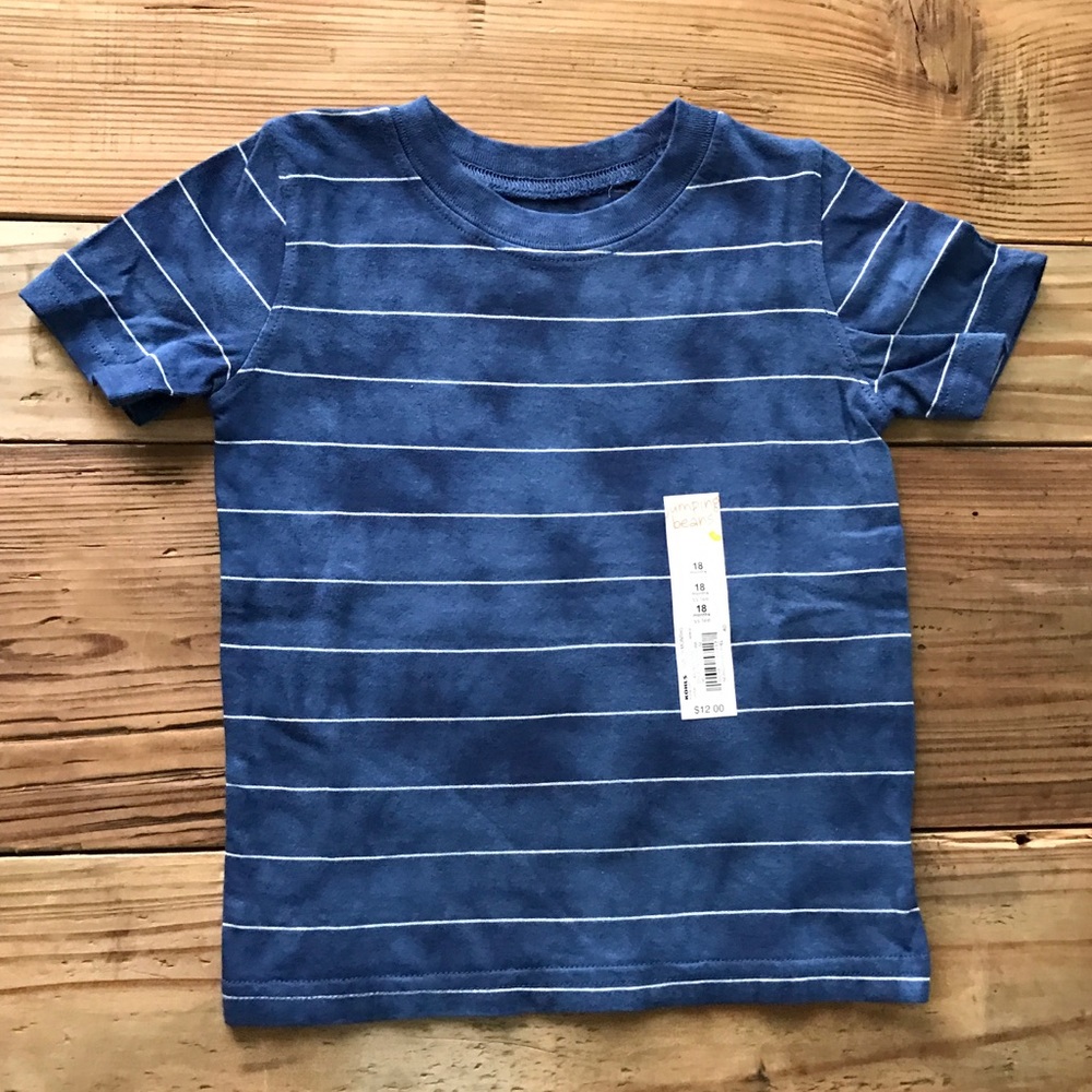 NEW Navy Blue Striped Shirt