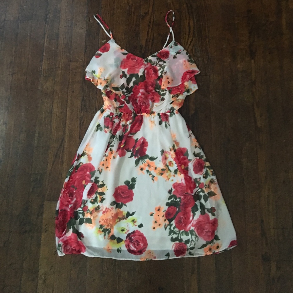 Flower strappy sun dress