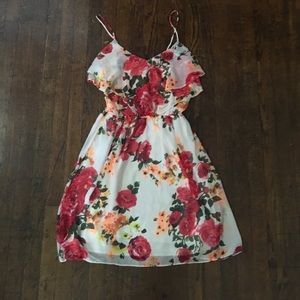 Flower strappy sun dress