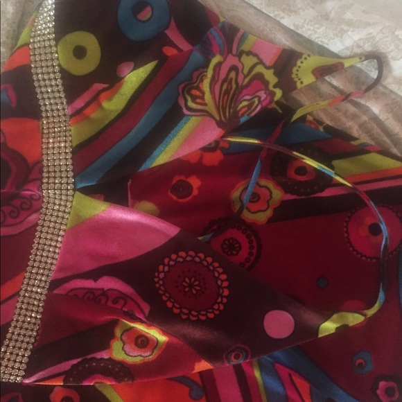 ๐ Velvet & Rhinestone Mini Dress ๐ - Picture 3 of 7