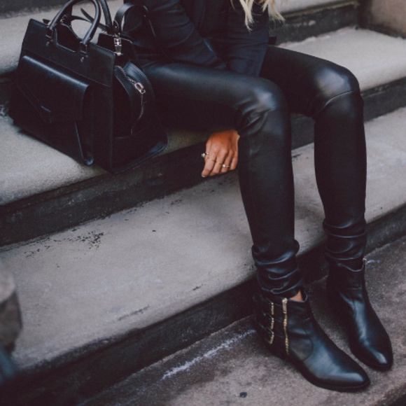 Faux Leather Jegging High Waist - Picture 2 of 8