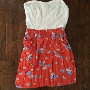 Xhilaration Dresses - Strapless flowery sundress Xhilaration Dresses - Strapless flowery sundress
