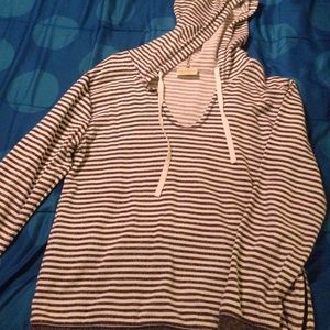 Women's long sleeve, hooded sweatshirt