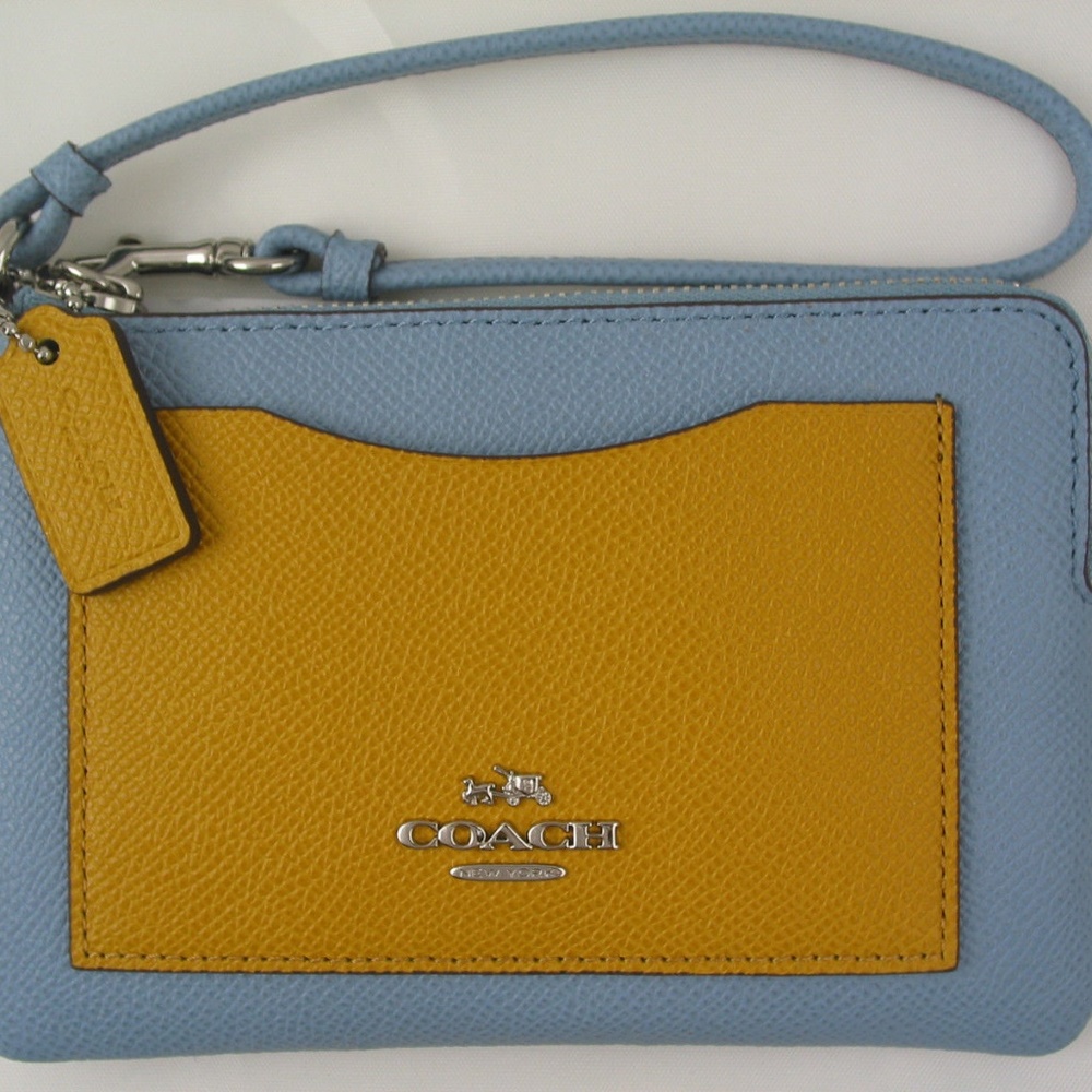 Coach Colorblock Leather Wristlet SVEB6