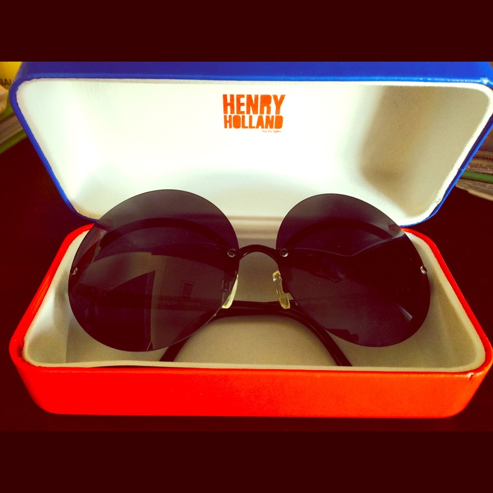 Henry Holland for LeSpecs monobrow sunglasses