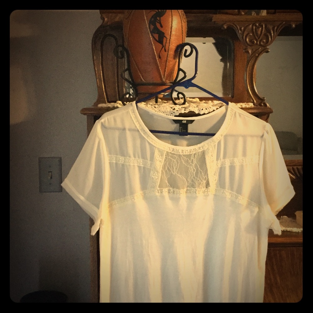 H&M SHEAR BODICE TOP