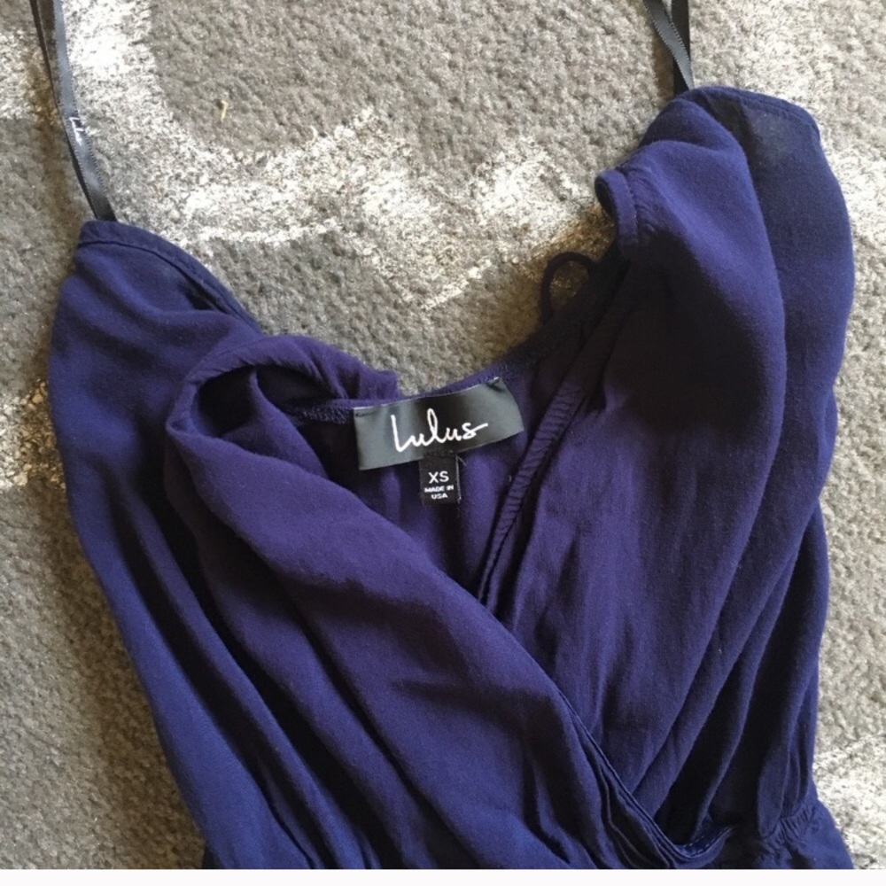 Lulus blue jumpsuit