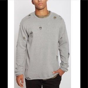 Slashed Men Sweater