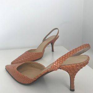 GENUINE LEATHER J CREW KITTEN HEELS